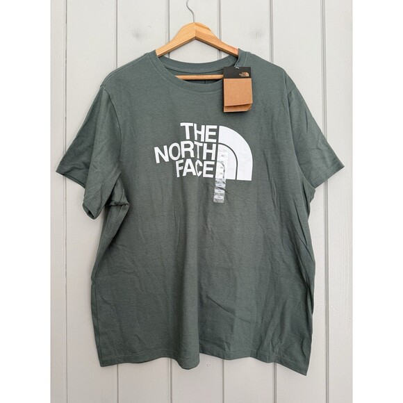 NWT Women's The North Face Half Dome Tee XXL Laurel Wreath Green Short Sleeves - Picture 1 of 4